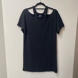 NWOT Honey Punch Off The Shoulder Halter Neck Dress